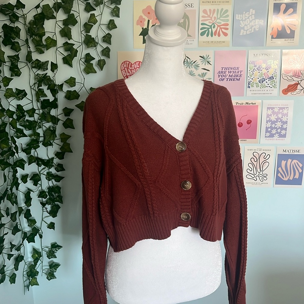 Button down sweater